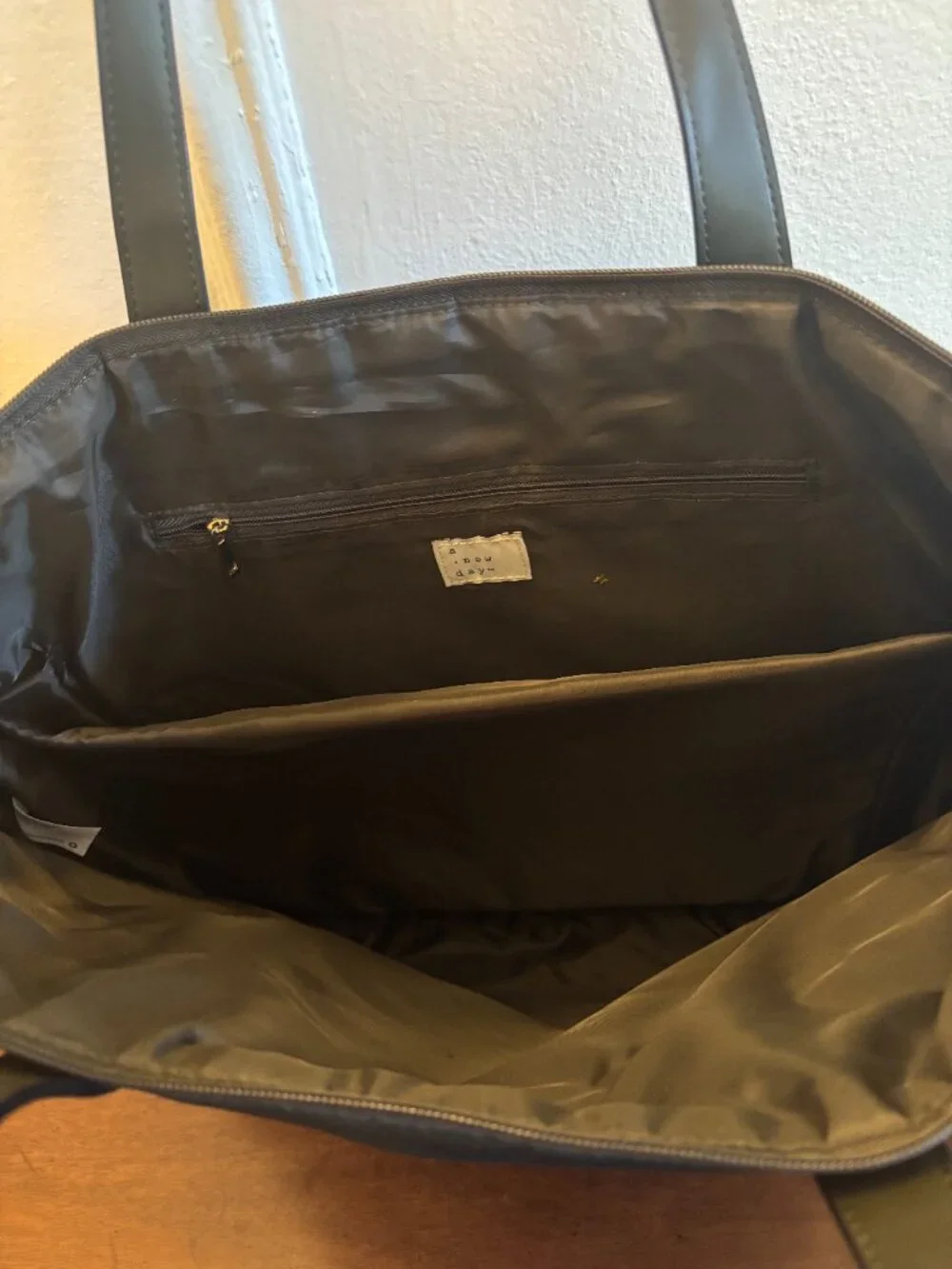 Large Olive Green Quilted Shoulder/Laptop Bag
